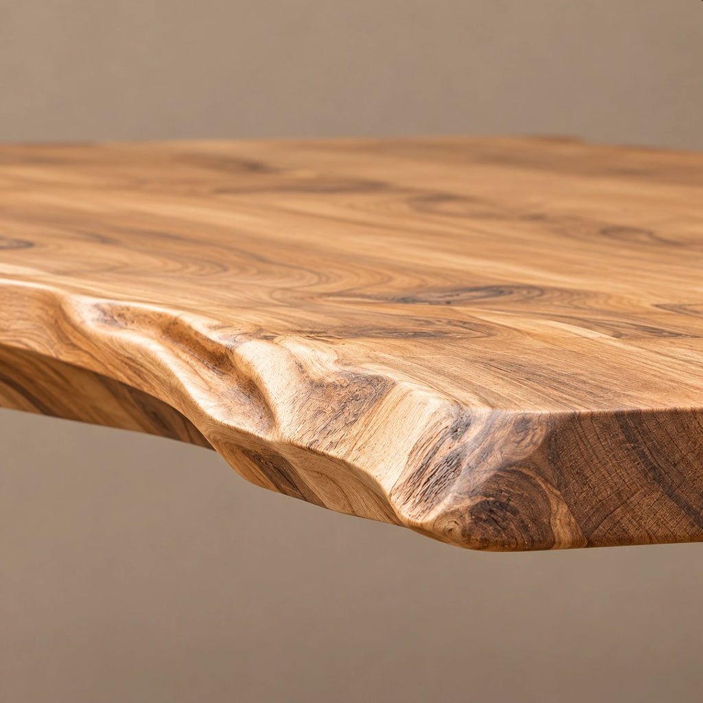 Organic Live Edge Dining Table With Branching Root Legs For Dining Room