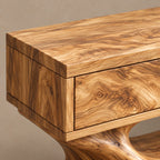 Organic TV Stand With Root Inspired Base For Living Room