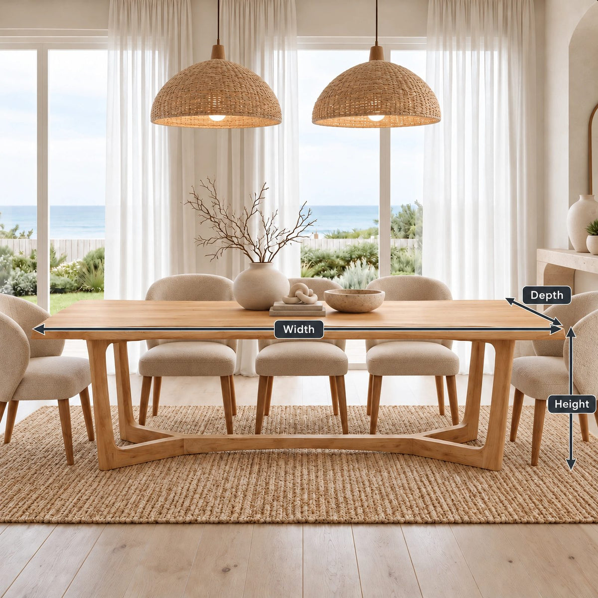 Handcrafted Live Edge Dining Table With Cross Stretcher Trestle For Dining Room
