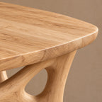 Woodland Solid Wood Dining Table With Branching Root Lattice Base For Dining Room