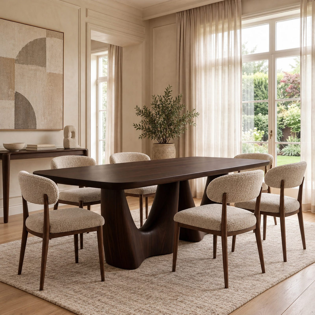 Organic Live Edge Dining Table With Flowing Branch Legs For Dining Room