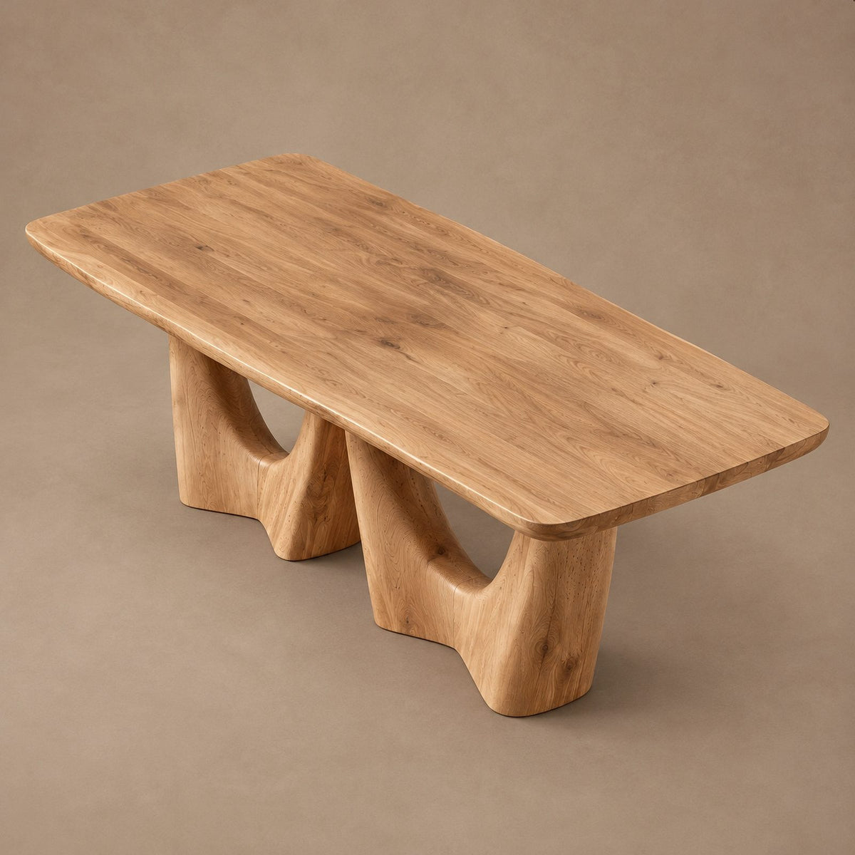 Organic Live Edge Dining Table With Flowing Branch Legs For Dining Room