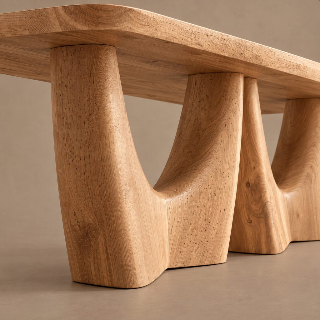 Organic Live Edge Dining Table With Flowing Branch Legs For Dining Room