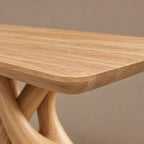 Farmhouse Solid Wood Dining Table With Branching Root Legs For Dining Room