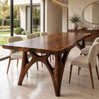 Rustic Live Edge Dining Table With Gnarled Root Legs For Dining Room