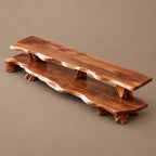 Organic Live Edge TV Console With Root Trunk Legs For Living Room