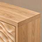 Scandinavian Sideboard With Open Display Compartments For Dining Room