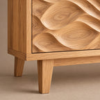 Scandinavian Sideboard With Open Display Compartments For Dining Room