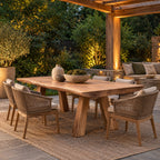 Organic Live Edge Dining Table With Sculptural Wood Base For Dining Room