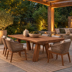 Organic Live Edge Dining Table With Sculptural Wood Base For Dining Room