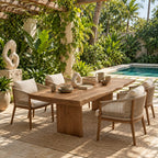 Minimalist Live Edge Dining Table With Flat Panel Legs For Dining Room