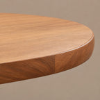 Farmhouse Oval Dining Table With Turned Pedestal Base For Kitchen