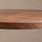 Modern Solid Wood Dining Table With Sculpted Pedestal Base For Dining Room