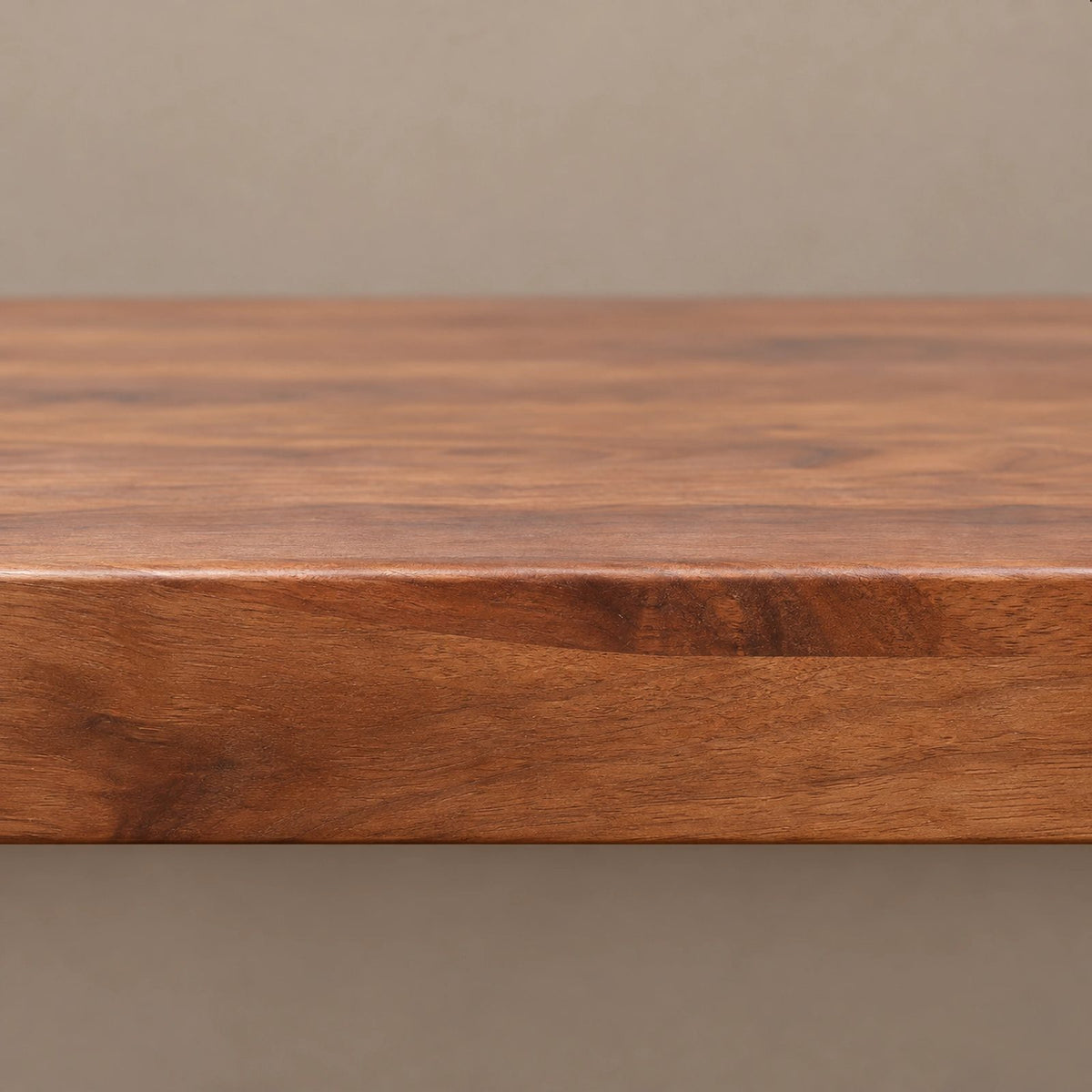 Contemporary Curved Wood TV Stand With 3 Drawers For Living Room