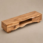 Artisan Live Edge TV Console With Open Cubby For Living Room