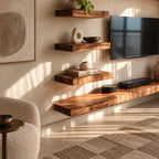 Modern 2-Piece Wall-Mounted TV Console For Living Room