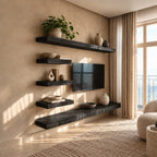 Modern 2-Piece Wall-Mounted TV Console For Living Room