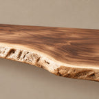 Coastal Live Edge Wall-Mounted TV Shelf For Living Room