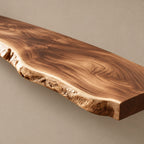 Coastal Live Edge Wall-Mounted TV Shelf For Living Room