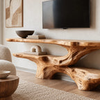 Mid Century Sculptural Root Base TV Stand For Living Room