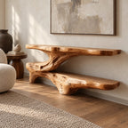 Mid Century Sculptural Root Base TV Stand For Living Room