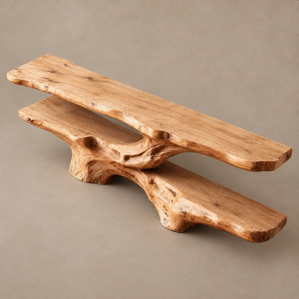 Mid Century Sculptural Root Base TV Stand For Living Room