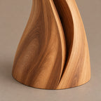Modern Flame Cluster Floor Sculpture With Curved Blades For Entryway