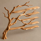 Contemporary Wall Tree Bookshelf With Wide Branch Span For Living Room