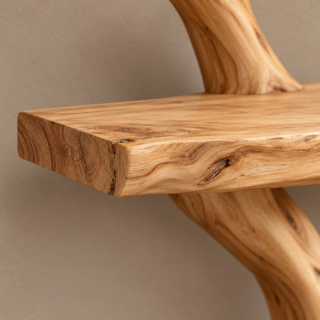Modern Floating Tree Bookshelf With Arched Branch Shelves For Living Room