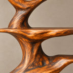 Sculptural Tree Bookshelf With Winding Trunk Shelves For Living Room