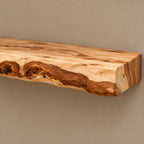 Live Edge Tree Bookshelf With Natural Branch Shelves For Living Room
