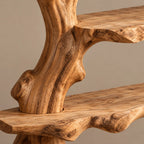 Organic Tree Bookshelf With Asymmetrical Branch Shelves For Living Room