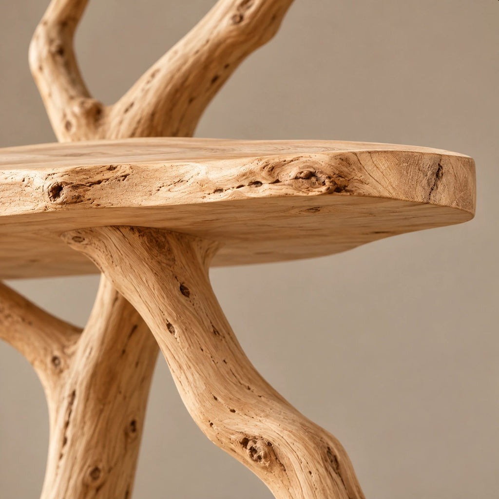 Handcrafted Tree Bookshelf With Built In Desk Shelf For Home Office