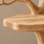 Contemporary Freestanding Wood Tree Bookshelf With Sinuous Branch Shelves