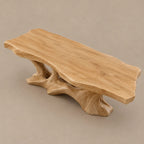 Organic Live Edge Coffee Table With Flowing Branch Base For Living Room