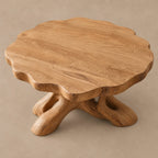 Natural Round Coffee Table With Spreading Root Base For Living Room