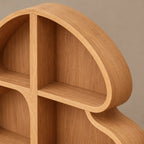 Whimsical Tree Silhouette Wood Bookshelf For Living Room