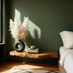 Solid Wood Console Table Live-Edge Entryway Accent Table for Hallway