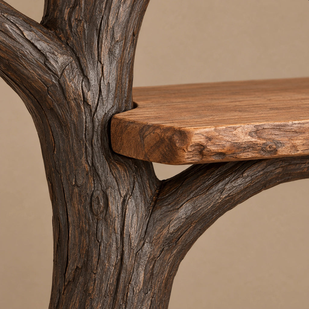 Modern Wall Tree Bookshelf With Broad Rounded Crown For Living Room