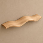 Modern Wavy Floating Wall Shelf With Curved Silhouette For Living Room